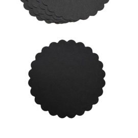 Cadeaulabel zwart - 5 stuks