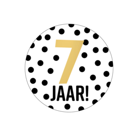 Stickers '7 jaar!' 20 stuks