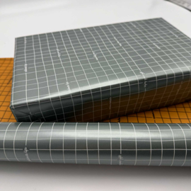 Inpakpapier ruitjes metallic groen