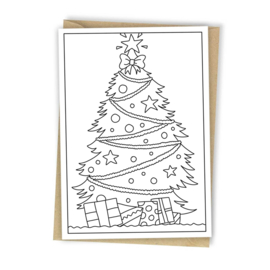 Inkleurkaart Kerstboom