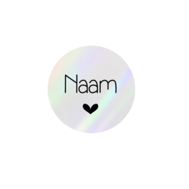 Sticker Rond Holografisch  - gepersonaliseerd