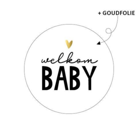 Stickers 'Welkom baby' 20 stuks