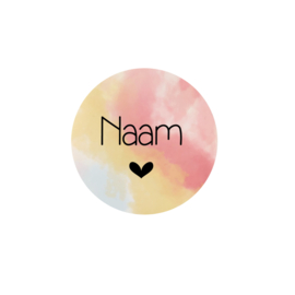 Sticker Rond Suikerspin  - gepersonaliseerd