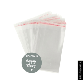 'For your happy tears' stickers groen + zakjes