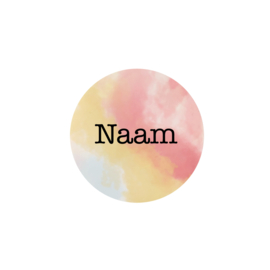 Sticker Rond Suikerspin  - gepersonaliseerd