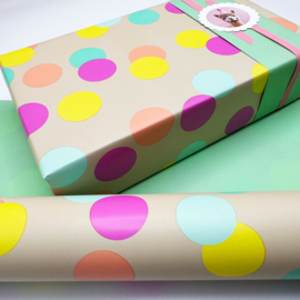 Inpakpapier 'Confetti' - dubbelzijdig