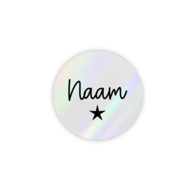 Sticker Rond Holografisch  - gepersonaliseerd