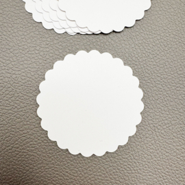 Cadeaulabel wit - 5 stuks