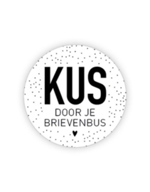 Stickers 'Kus door je brievenbus' 20 stuks