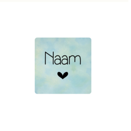 Sticker Vierkant Wolk  - gepersonaliseerd