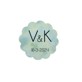 Sticker Bloem  - gepersonaliseerd