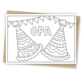 Inkleurkaart - Opa