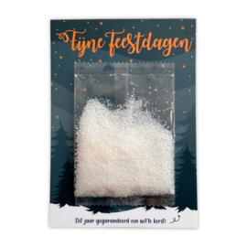 Kerstkaart Winternacht - met sneeuw