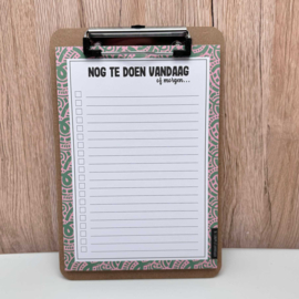 To do / Nog te doen lijstje A5