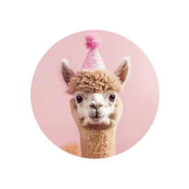 Stickers feestbeest 'alpaca' 20 stuks