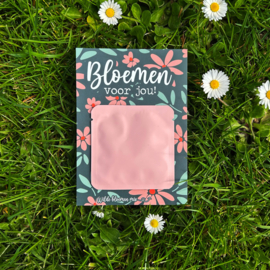 Bloemenkaart 'Bloemen voor jou!'