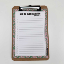 To do / Nog te doen lijstje A5