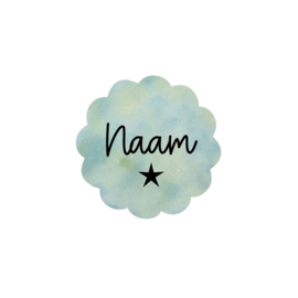 Sticker Bloem  - gepersonaliseerd