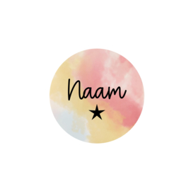 Sticker Rond Suikerspin  - gepersonaliseerd