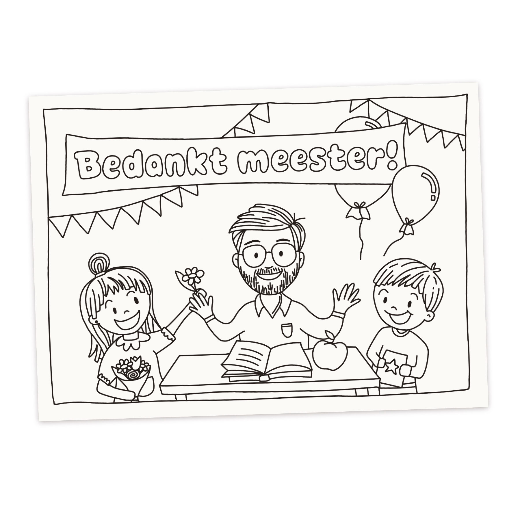 Inkleurkaart Meester