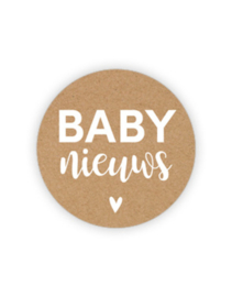 Stickers 'Baby nieuws' 20 stuks