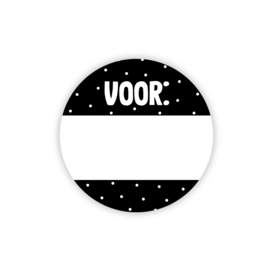 Stickers 'Voor' Cadeausticker met schrijfruimte 20 stuks