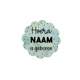 Sticker Bloem  - gepersonaliseerd