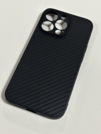 Iphone 12 Pro  pro hoes zwart carbon look