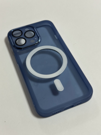 Iphone 13 pro Blauw hoes met lens bescherming