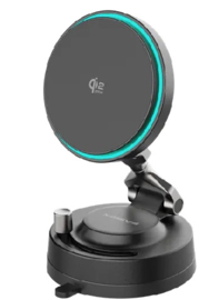 snel lader + houder met zuignap makkelijk