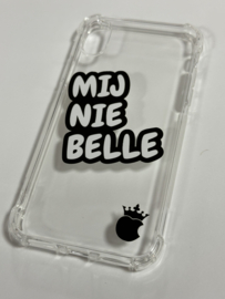 iPhone X  SILICONEN HOES "MIJ NIE BELLE"