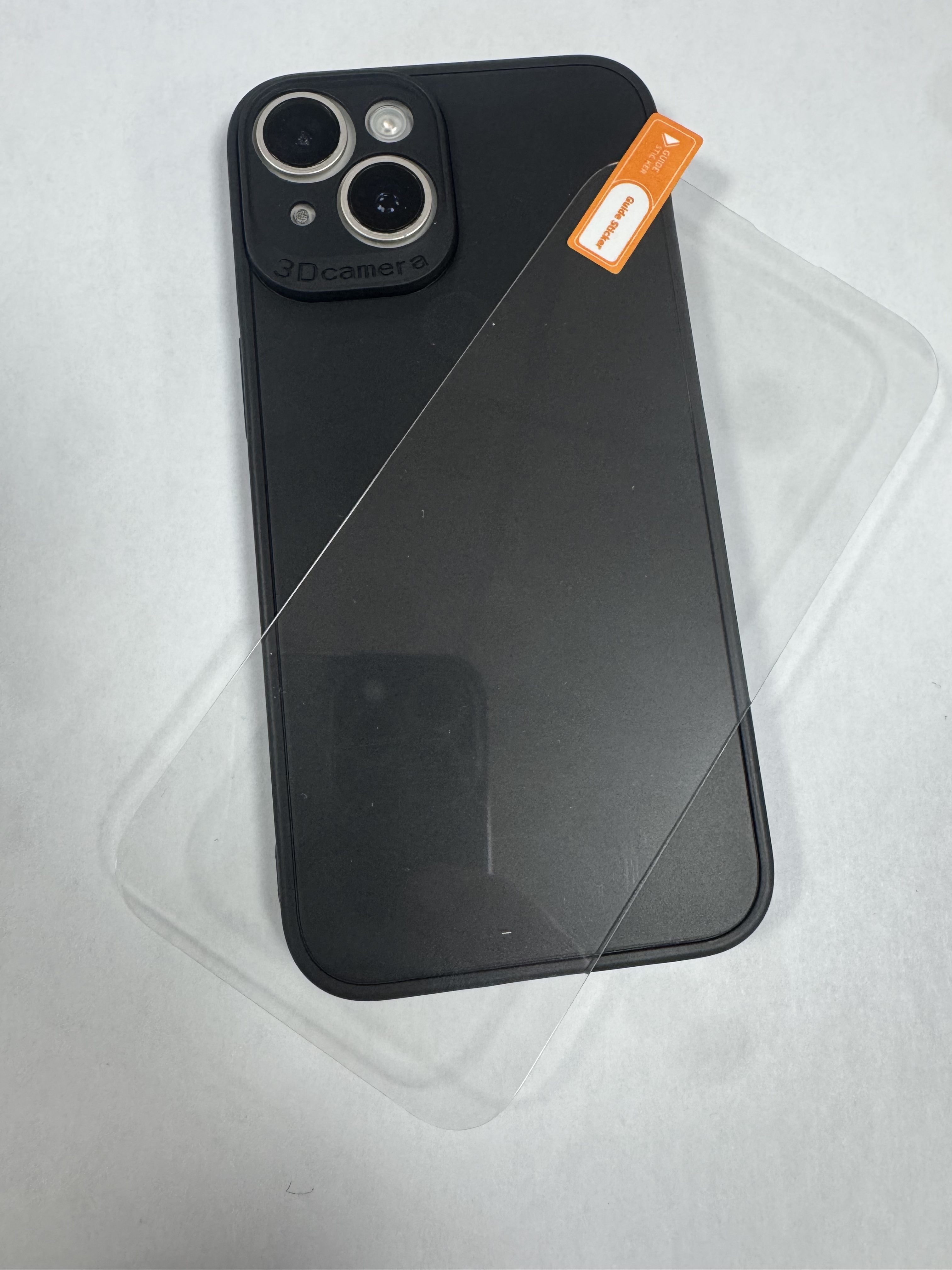 13 mini zwarte hoes + screen protector