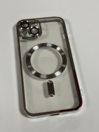 Iphone 13 hoes zilver met magsafe + magsafe lader