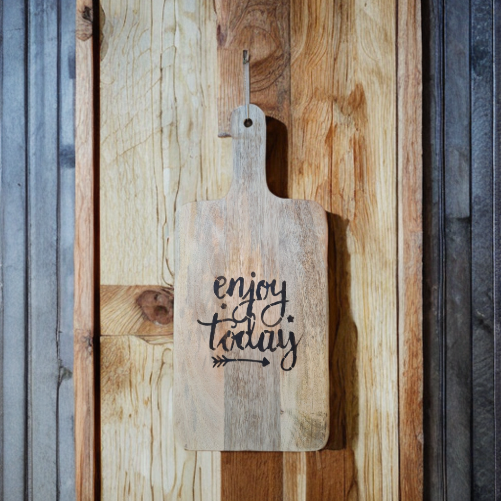Houten serveerplank- Enjoy Today ~ Tika's Collection