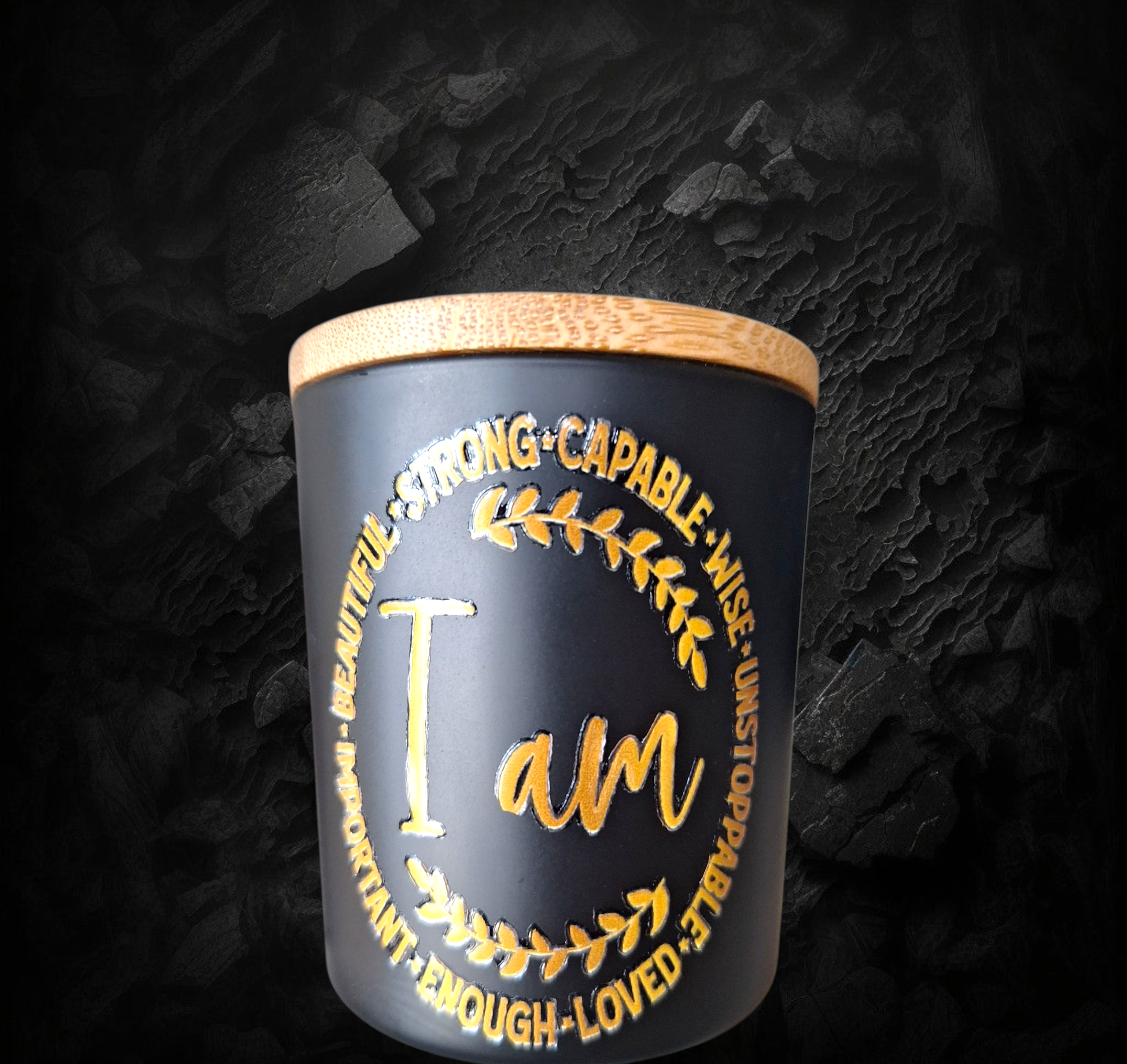 Kaars - I am ...- Handmade