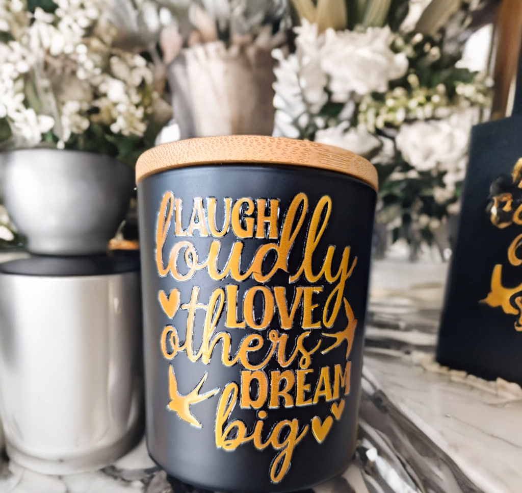 Kaars - Laugh - Handmade