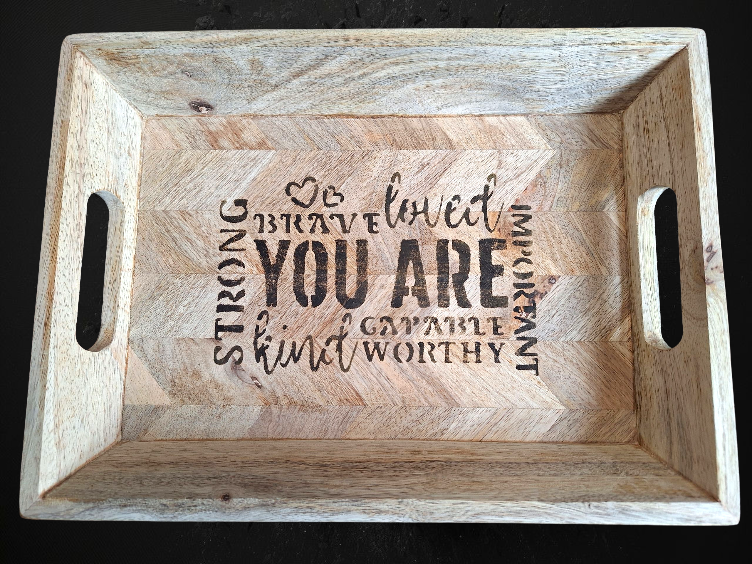 Dienblad - You are ... - Tika's Handmade Collection