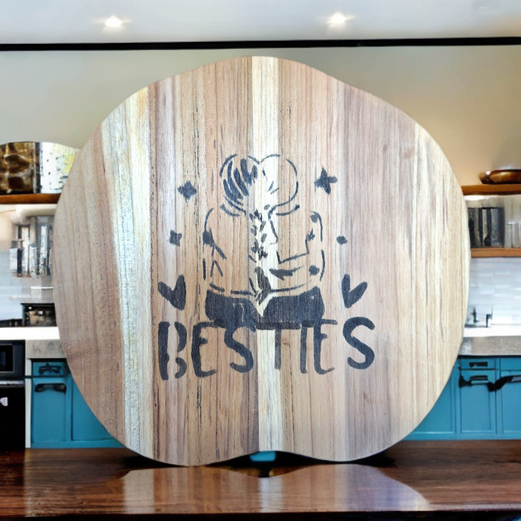 Houten decoratie - Besties ~ Tika's Collection