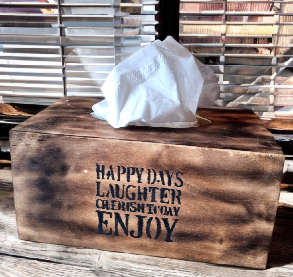Tissue doos - Happy days - Tika's Handmade Collection
