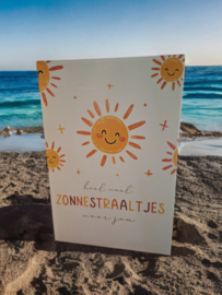 Wenskaart zonnestraaltjes