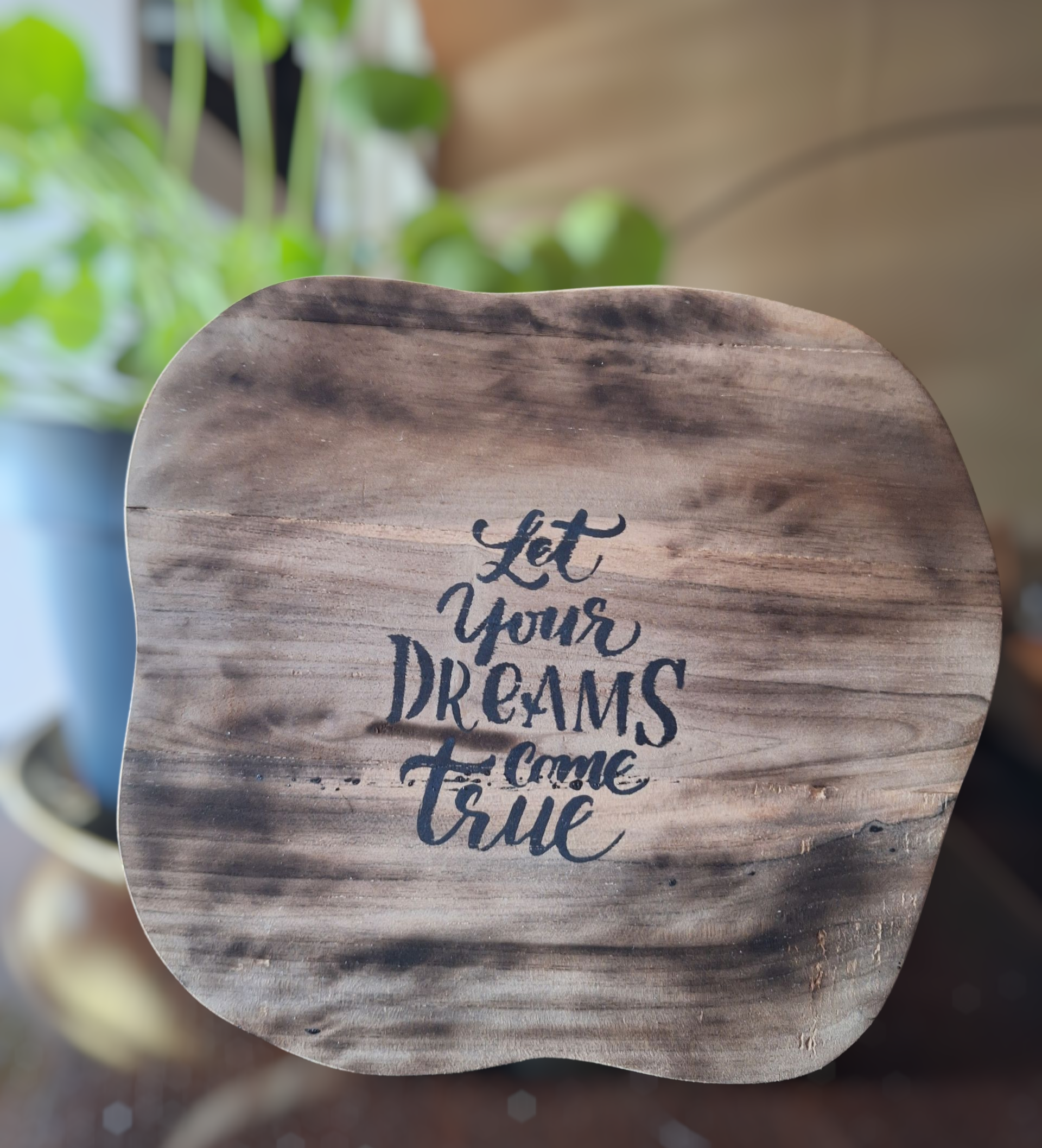 Houten decoratie  - let your dreams come true~ Tika's Collection