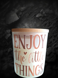 Kaars - enjoy the little things- Handmade