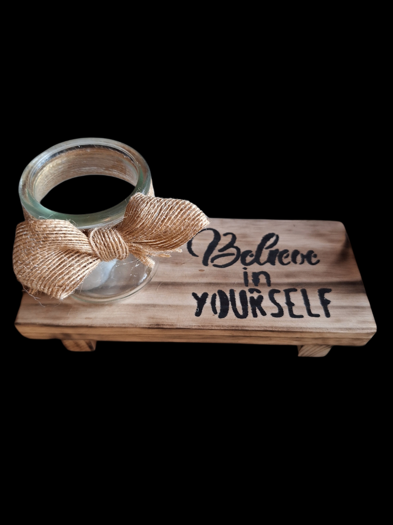 Decoratie tafeltje- Believe in yourself - Tika's Handmade Collection
