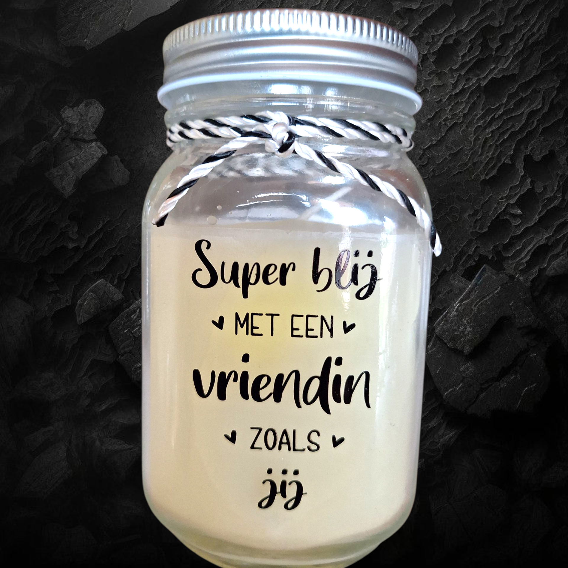 Kaars - Super blij met een vriendin als jij