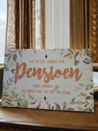 Wenskaart Pensioen