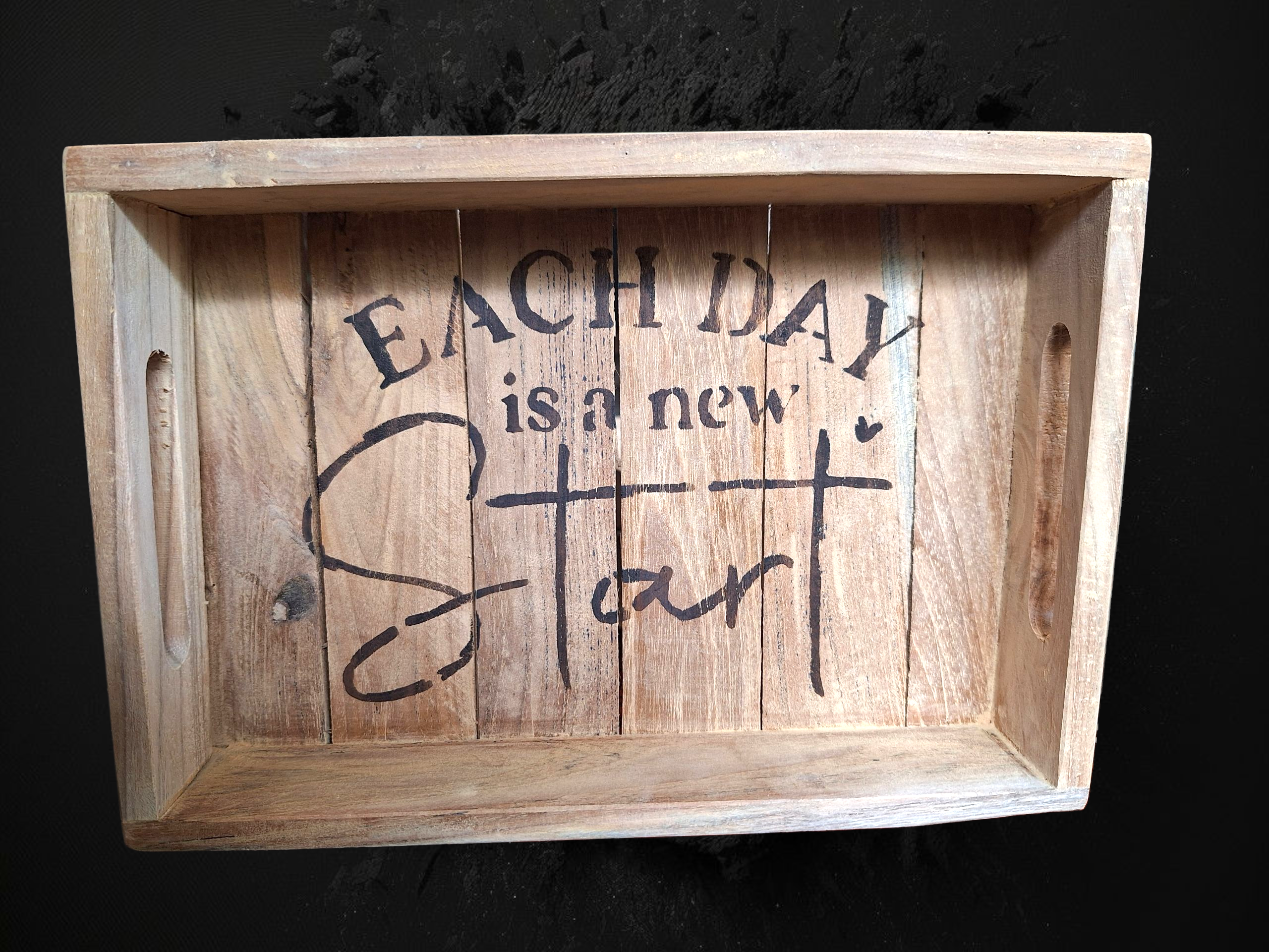 Dienblad ~ Each day is a new start ~ Tika's Collection