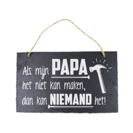 Leisteen - Als mijn papa het niet kan