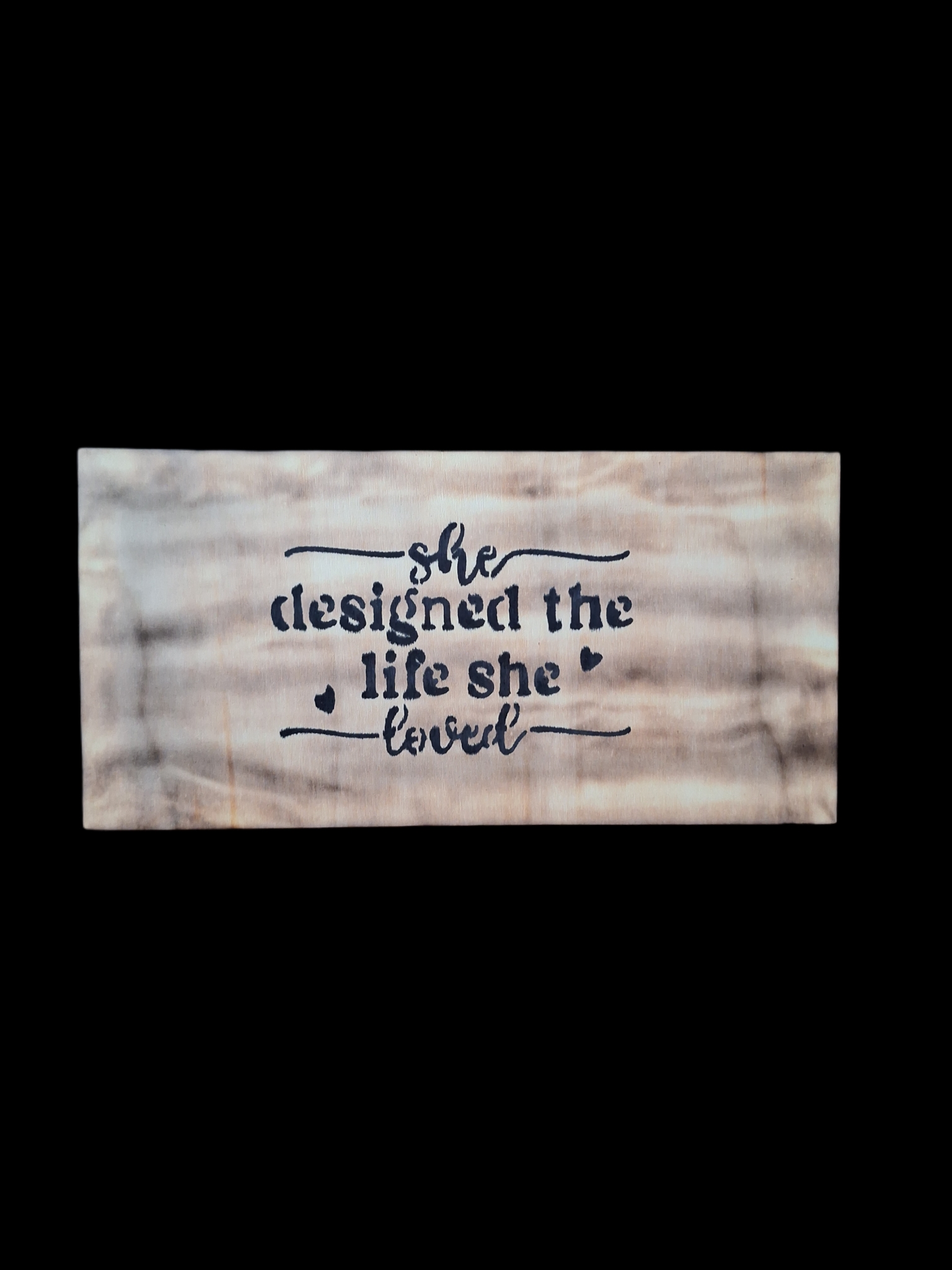 Houten decoratie - She designed... - Tika's Handmade Collection