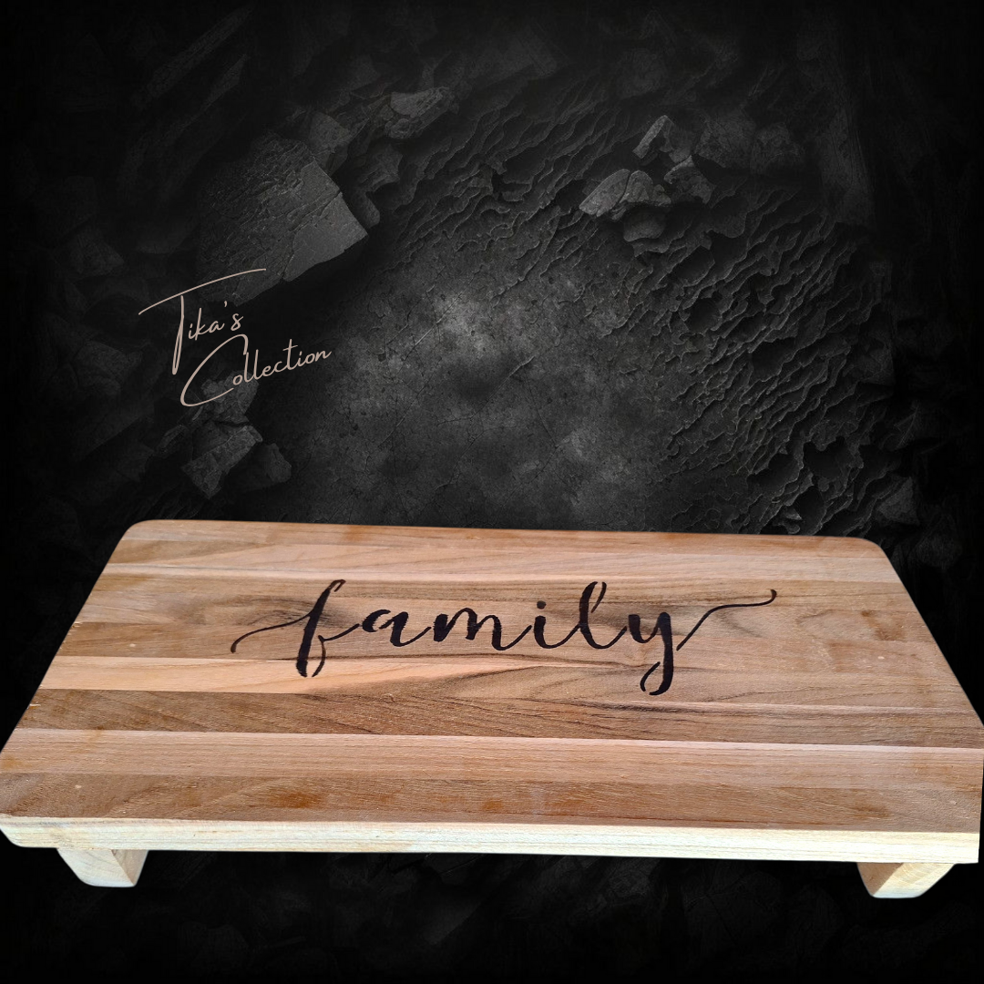 Houten serveertafeltje - Family - Tika's Collection