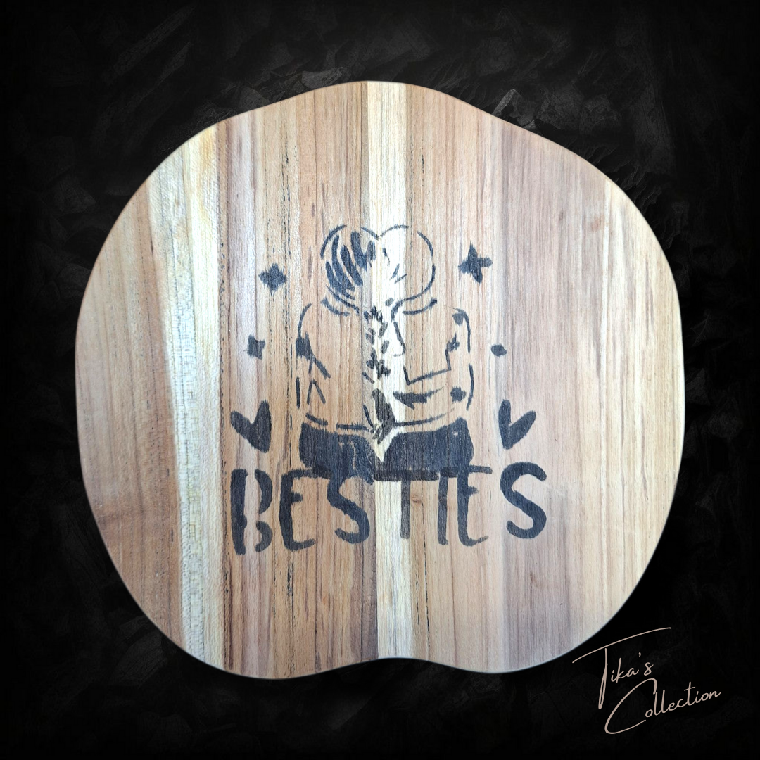 Houten decoratie - Besties ~ Tika's Collection